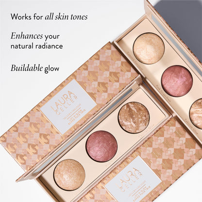 LAURA GELLER NEW YORK Geller's Greatest Lift-n-Glow Baked Trio Palette - Highlighter, Blush, Bronzer - All Skin Tones LAURA GELLER NEW YORKBuy Supplements Australia