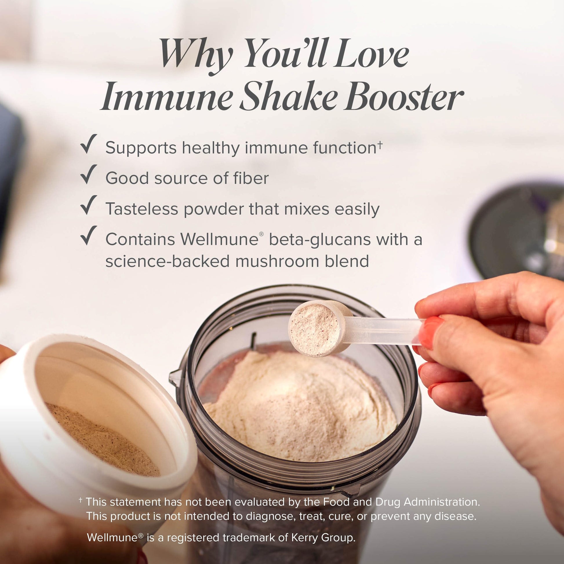 Isagenix Immune Shake Booster - Supports Healthy Immune Function with Wellmune® Beta-Glucans & Mushroom Blend - Unflavored Powder for Easy Mixing - Good Source of Fiber - No Artificial Ingredients Isagenix buy supplements Au