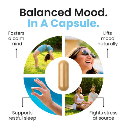 Ultisana UltiChill Stress Relief Supplement, Non-Drowsy | for Enhanced Mood, Immune Booster & Sleep Support | Magnesium Glycinate, Vitamin B6, KSM-66 Ashwagandha, Turmeric & 5-HTP | Non-GMO, 60 Count UltisanaBuy Supplements Australia