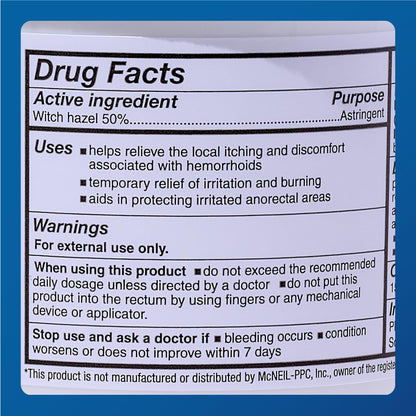 MAJOR Medi-Pads - Hemorrhoidal Hygienic Cleansing Witch Hazel Pads - Cooling Relief with Aloe - 100 Count Jar (1 Pack) MAJORBuy Supplements Australia
