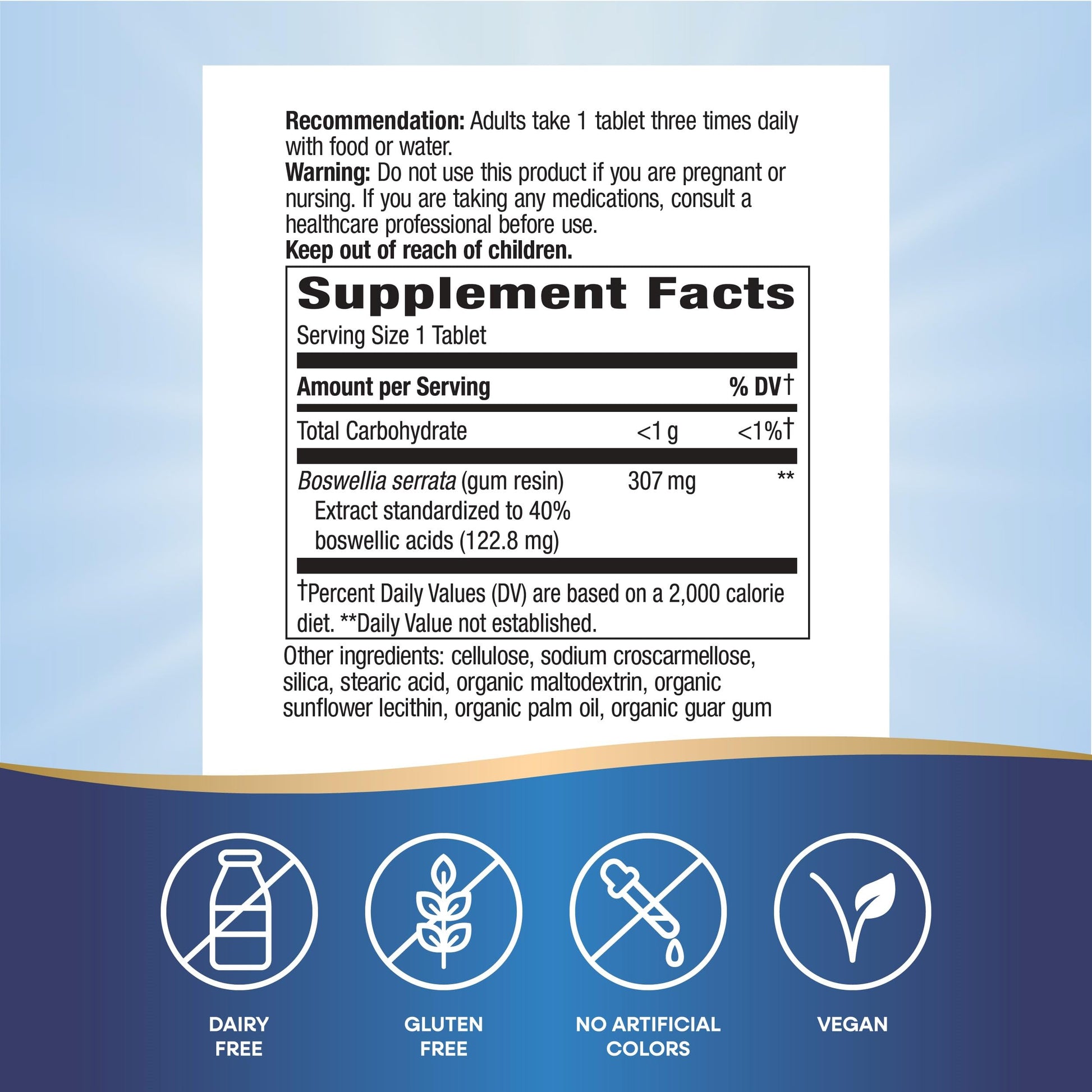 Nature's Way Boswellia Premium Extract, Supports Joint Mobility*, 307 mg Boswellia serrata Extract per Serving, Frankincense Supplement, Gluten Free & Vegan - 60 Tablets (Packaging May Vary) - 2 Pack Nature's WayBuy Supplements Australia