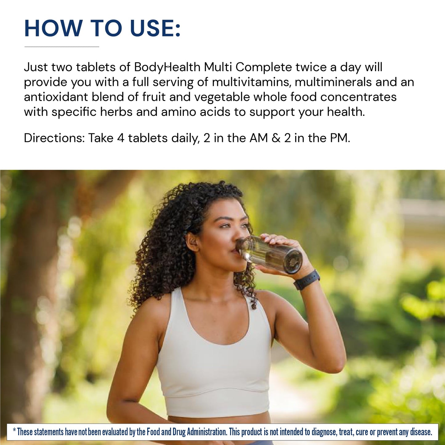 BodyHealth Multi Complete (120 Ct) Daily Multivitamin for Men and Women with Whole Foods, Minerals, Antioxidants, Organic Green Food Concentrates, and Liver Detox Extracts, Non GMO BodyHealth buy supplements Au