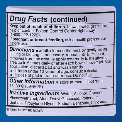 MAJOR Medi-Pads - Hemorrhoidal Hygienic Cleansing Witch Hazel Pads - Cooling Relief with Aloe - 100 Count Jar (1 Pack) MAJORBuy Supplements Australia
