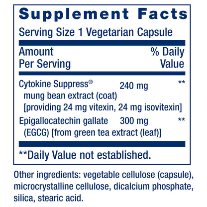 Life Extension Cytokine Suppress with EGCG, 30 Count Life ExtensionBuy Supplements Australia