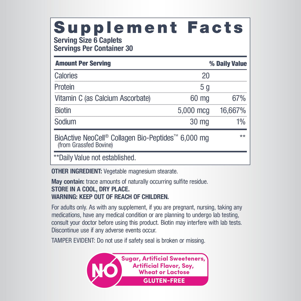 NeoCell Collagen Peptides Pills | 180 Tablets | with Vitamin C and Biotin | Grass Fed Bovine | Hair, Skin, & Nails | for Women and Men NeoCell buy supplements Au