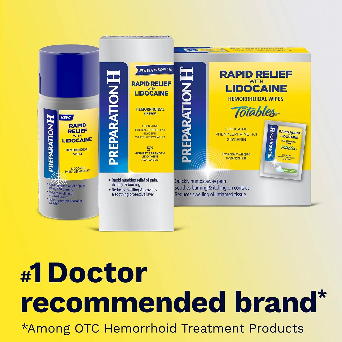 Preparation H Rapid Relief Hemorrhoid Cream with Lidocaine, Numbing Relief for Swelling, Pain, Burning and Itching - 1 Oz Tube Preparation HBuy Supplements Australia
