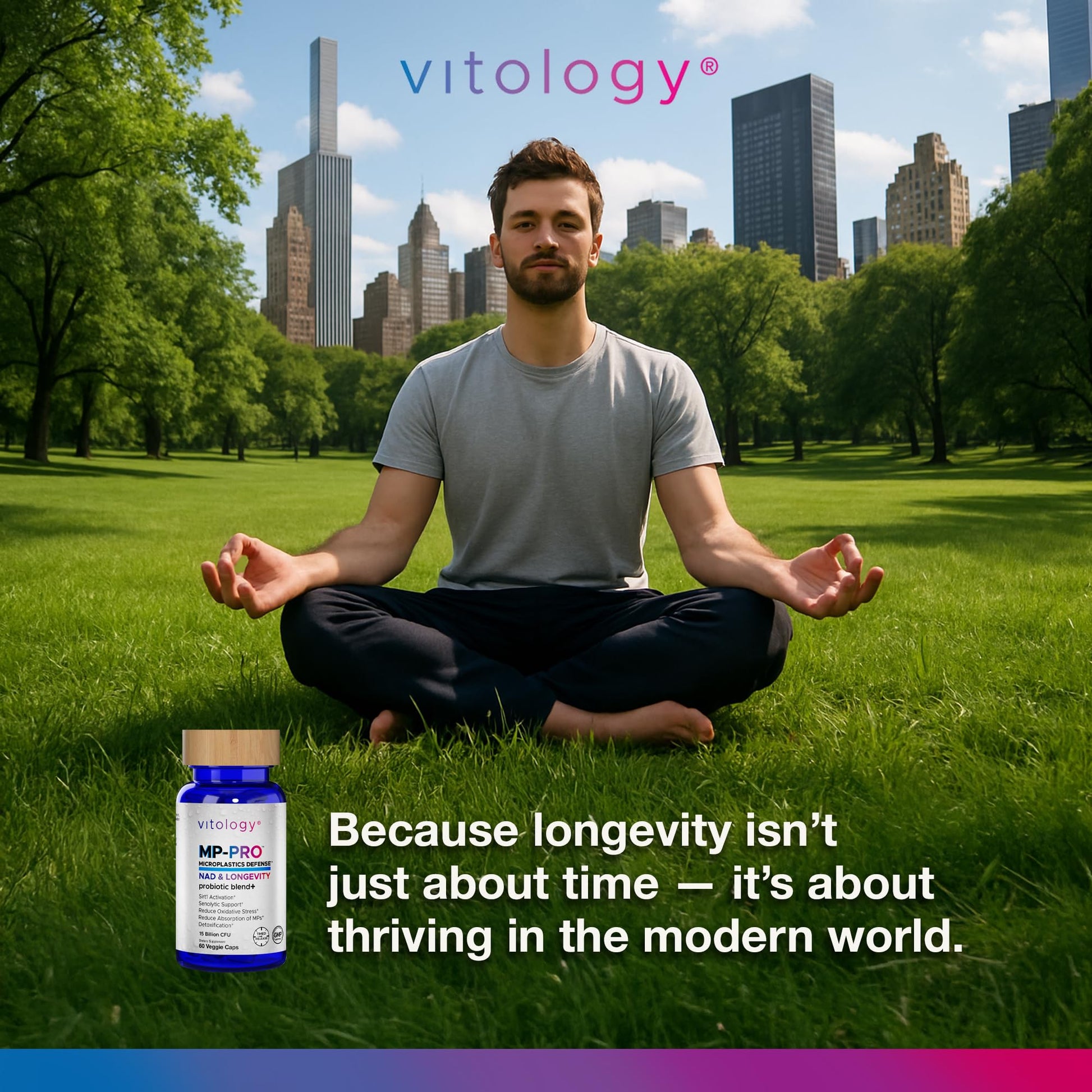 Vitology MP-PRO Microplastics Defense | 15 Billion CFU Probiotic + Antioxidant Blend | NMN, NAC, Glutathione, Resveratrol & Charcoal | Supports Cellular Detox, Longevity & Gut Health – 60 Capsules Vitology buy supplements Au