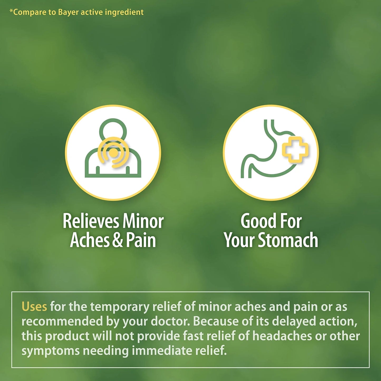 HealthA2Z® Aspirin 81 mg | Low Strength | Enteric Coated | Pain Relief | Reduces Minor Aches Muscle Pain & Cramps | Fever Reducer | Reduces Headache (365 Counts) HealthA2ZBuy Supplements Australia