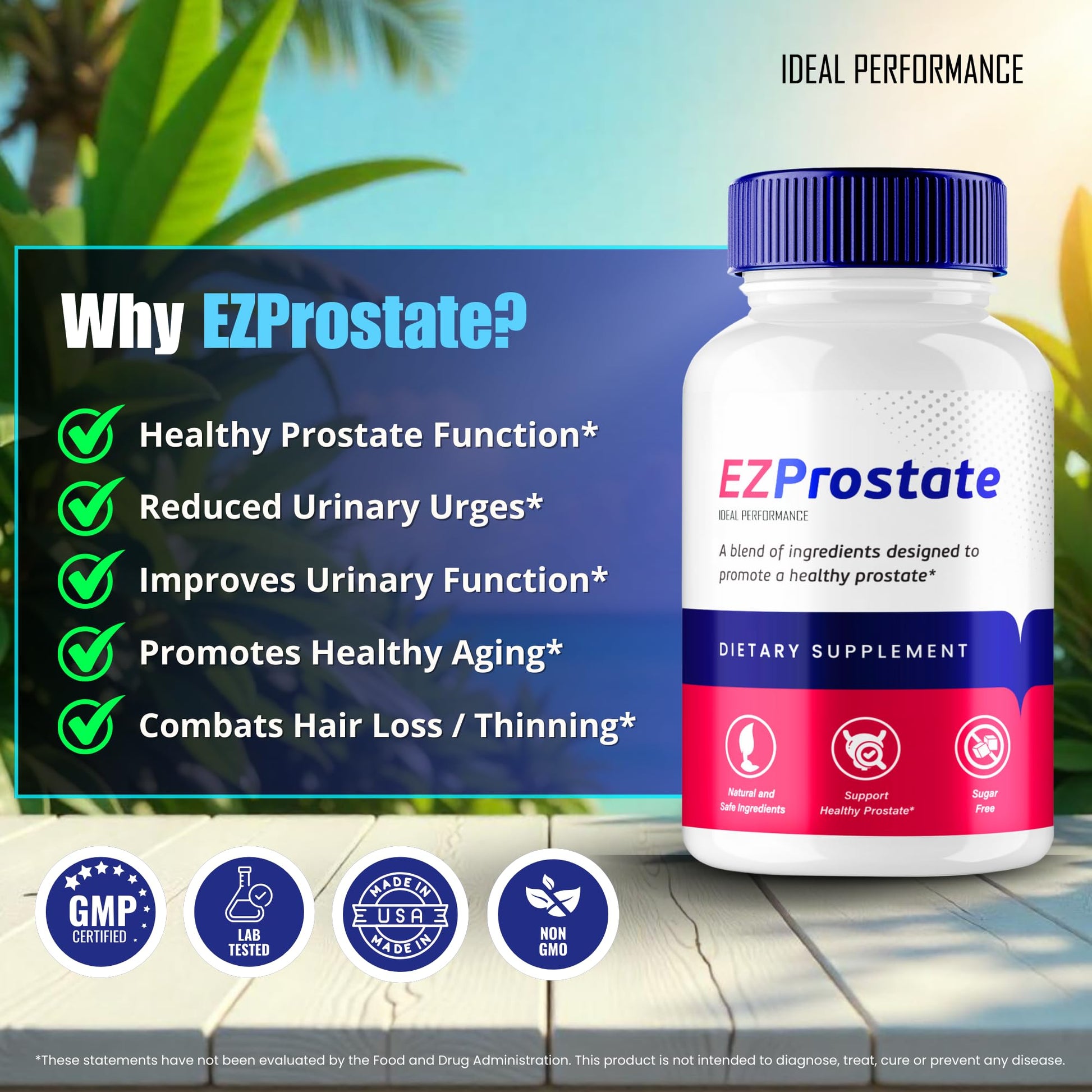 EZ Prostate Capsules, EZ Prostate Pills - Official EZ Prostate Supplement Pills - Maximum Strength Advanced All Natural Formula, EZProstate Health Men Pastillas Reviews (2 Pack) IDEAL PERFORMANCEBuy Supplements Australia