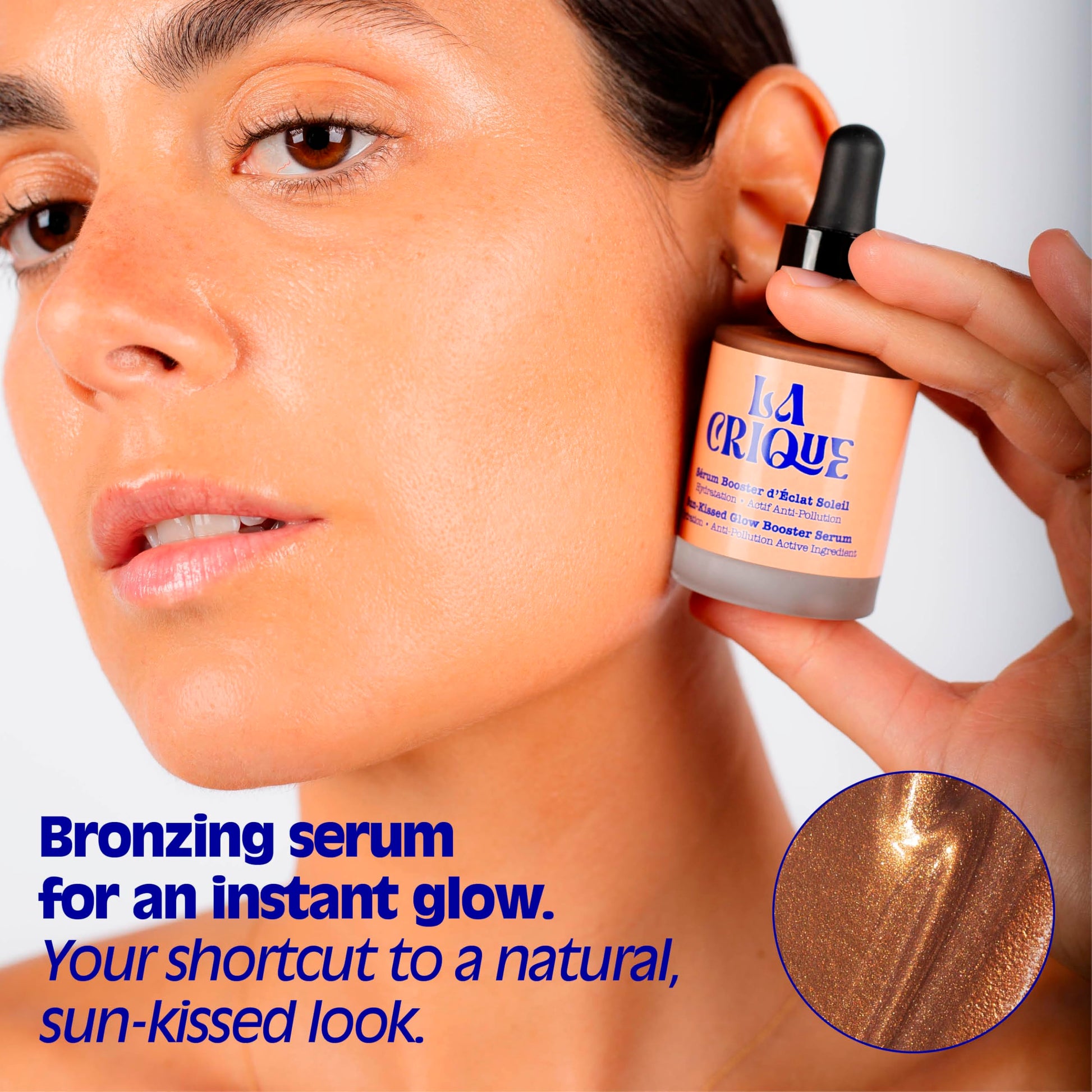 La Crique Bronzing Face Serum - Hydrating Bronzing Drops with Hyaluronic Acid & Anti-Pollution Protection - Natural Sun-Kissed Glow for All Skin Types - Vegan Friendly, Clean Beauty - 1 fl oz LA CRIQUEBuy Supplements Australia