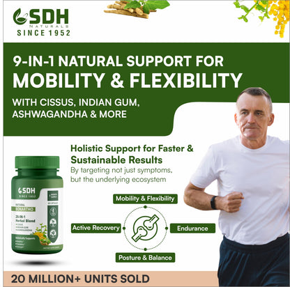 SHREE DHANWANTRI HERBALS SDH Bonartho | Bone & Joint Support Supplement | Move with Comfort & Ease | 60 Caps (1 Mon Supply) SHREE DHANWANTRI HERBALSBuy Supplements Australia
