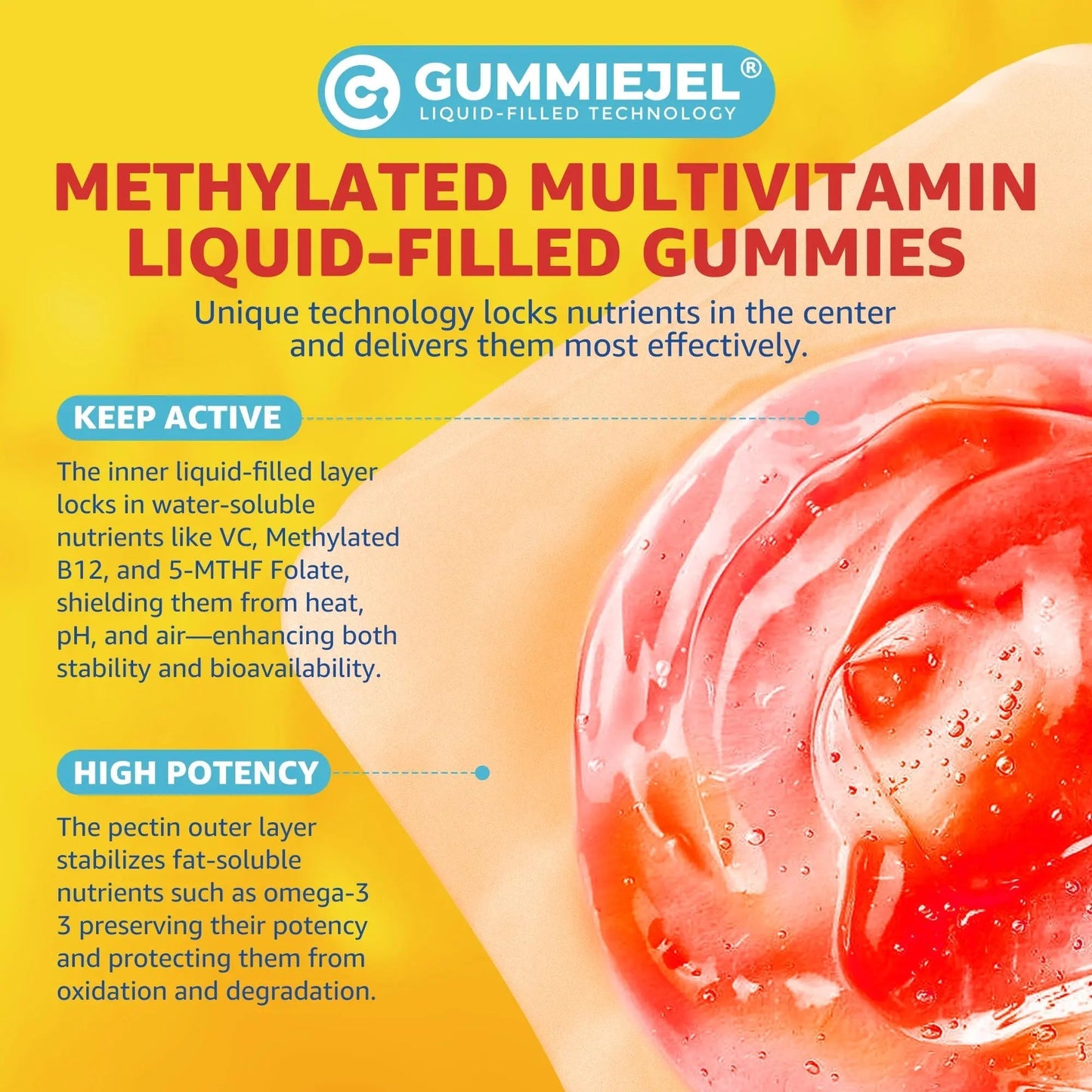 Kids Multivitamin Gummies with Iron, Sugar Free, Kids Daily Vitamins + Probiotics, Algae Omega 3 (EPA/DHA), A, C, D, Methyl B12, Folate, B6, Zinc, Biotin Nextdia