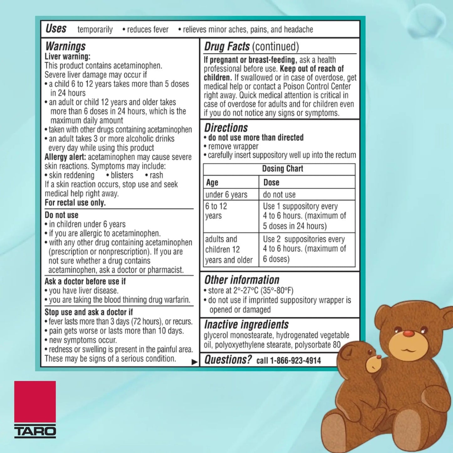 Feverall Children Acetaminophen Suppositories 6 Rectal Suppositories 325mg Each Pain Reliever/Fever Reducer. Paraben Free, No Artificial Colors or Other preservatives. Ages 6-12 Years FeverallBuy Supplements Australia