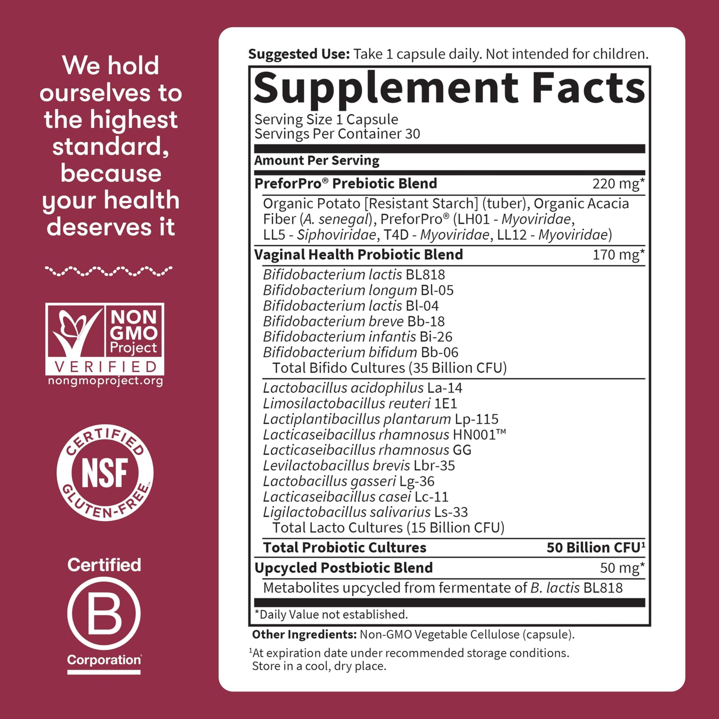 Garden of Life Dr Formulated Once Daily 3-in-1 Complete Prebiotics, Postbiotics & Probiotics for Women, PRE + PRO + POSTBIOTIC Supplement for Women’s Digestive