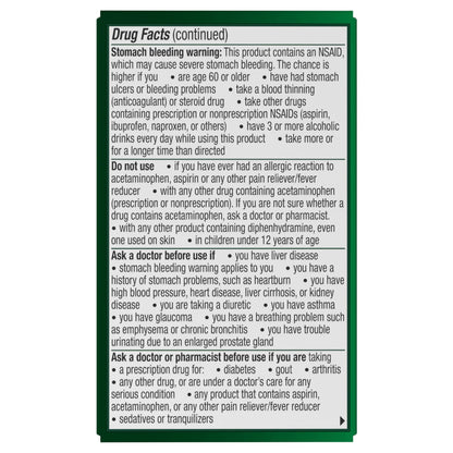 Excedrin PM for Headache Relief, Acetaminophen 250mg, Aspirin 250mg, Diphenhydramine Citrate 38mg, Pain Reliever, Nighttime Sleep-Aid, 24 Count ExcedrinBuy Supplements Australia