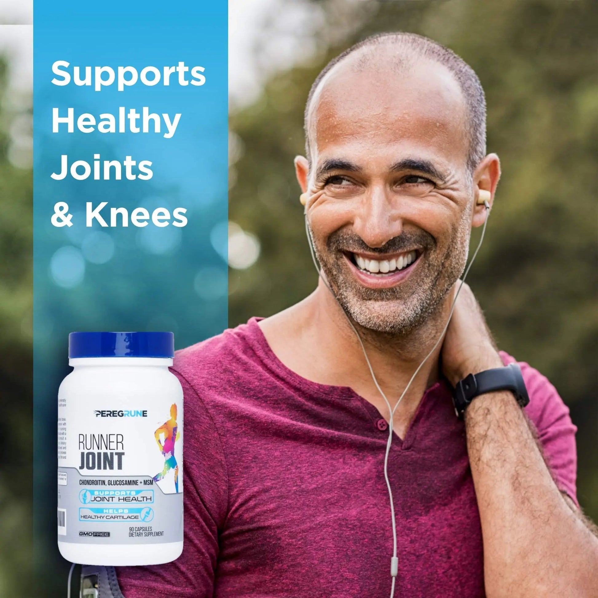 PEREGRUNE Runner Multivitamin & Joint Support Supplement | Antioxidants, Complete B-Complex & Probiotics to Support Energy PEREGRUNE