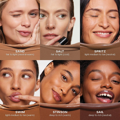 Saie Dew Bronze - Hydrating Liquid Bronzer Stick For a Sun Kissed Glow - Liquid Contour Stick Infused with Nourishing Skin Care Ingredients - Sculpted Face Makeup Essential - Sand (0.4 oz) SaieBuy Supplements Australia