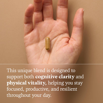 Ultra Life Sport - Beyond Focus Organic Mushroom Supplement - 30 Capsule Brain Supplements for Memory and Focus - 100% Vegan, Non-GMO - Memory Booster with Bacopa, Cordyceps, & Lion’s Mane Ultra Life Sport buy supplements Au