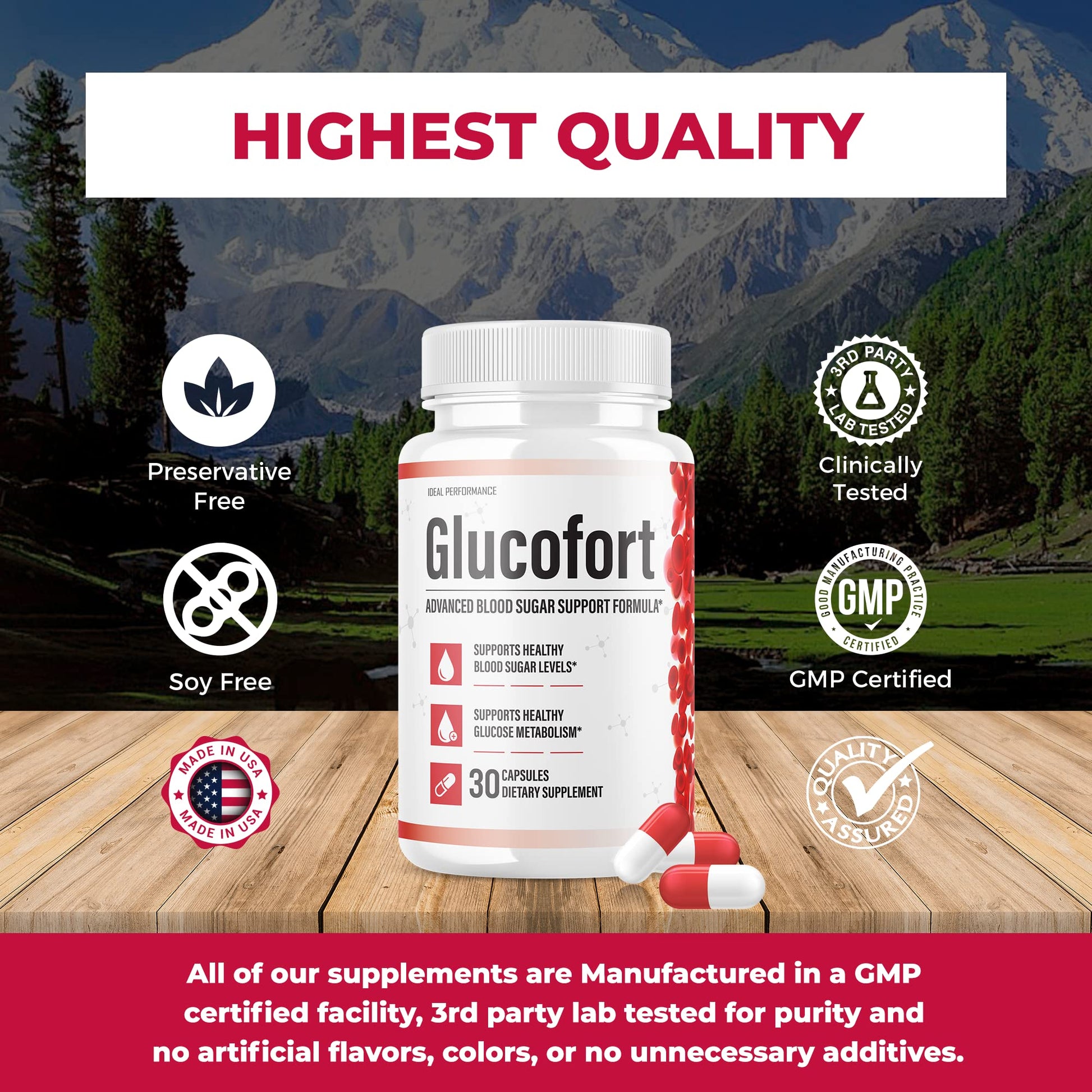 IDEAL PERFORMANCE (Official) Glucofort Supplement Support Formula (3 Pack) IDEAL PERFORMANCEBuy Supplements Australia