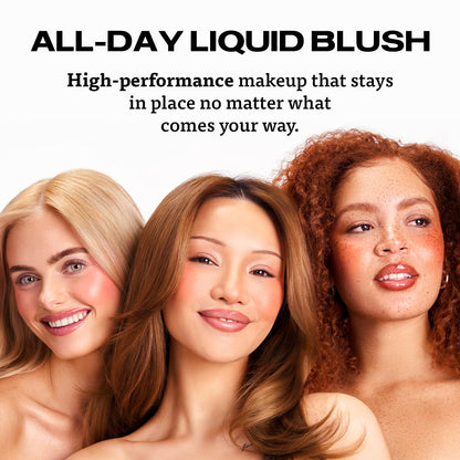 Sacheu Cheek STAY-N Liquid Blush for Cheeks — High Pigment, Buildable, Lightweight Cream Blush for Dewy & Radiant Flushed Cheeks — Long-lasting & Cruelty Free, I'm Guilty SacheuBuy Supplements Australia