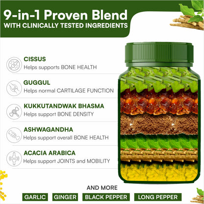 SHREE DHANWANTRI HERBALS SDH Bonartho | Bone & Joint Support Supplement | Move with Comfort & Ease | 60 Caps (1 Mon Supply) SHREE DHANWANTRI HERBALSBuy Supplements Australia