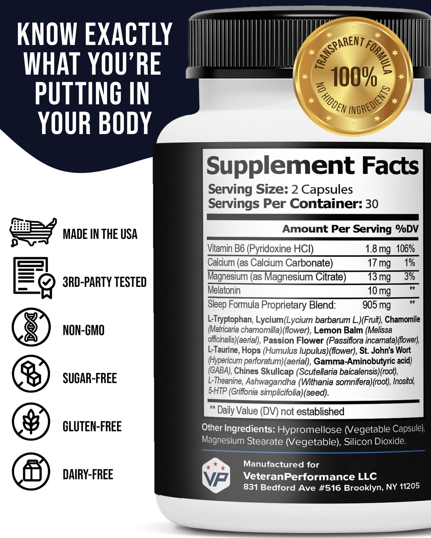 Combat ZZZ 4-in-1 Sleep Aid with Melatonin, Magnesium & L-Theanine – Non-Groggy Formula for Deep Sleep & Restful Recovery – Veteran-Founded, Made in USA (60 Capsules) | Sleep Aid for Adults Veteran Performance buy supplements Au