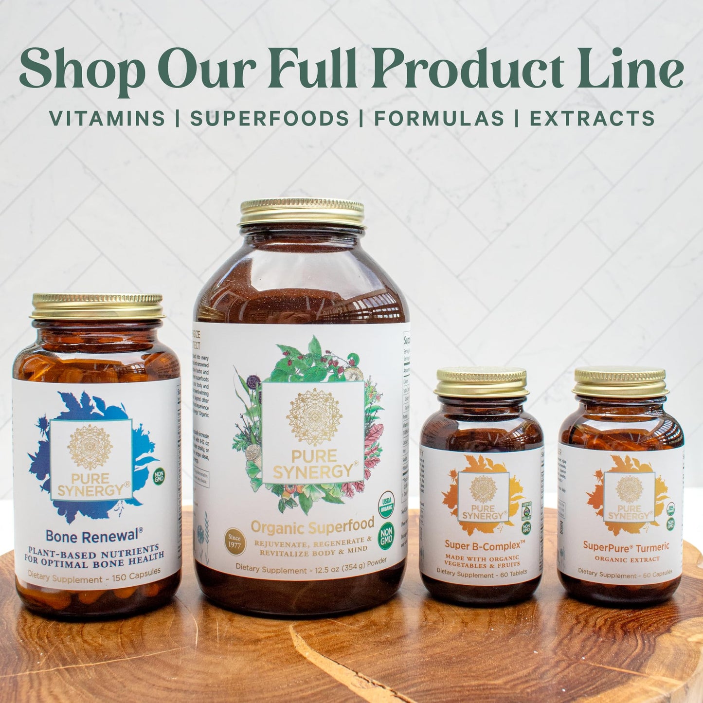PURE SYNERGY Pure Radiance C | Organic Vitamin C Capsules | 100% Natural, Whole Food, Non-GMO Supplement with Organic Camu Camu