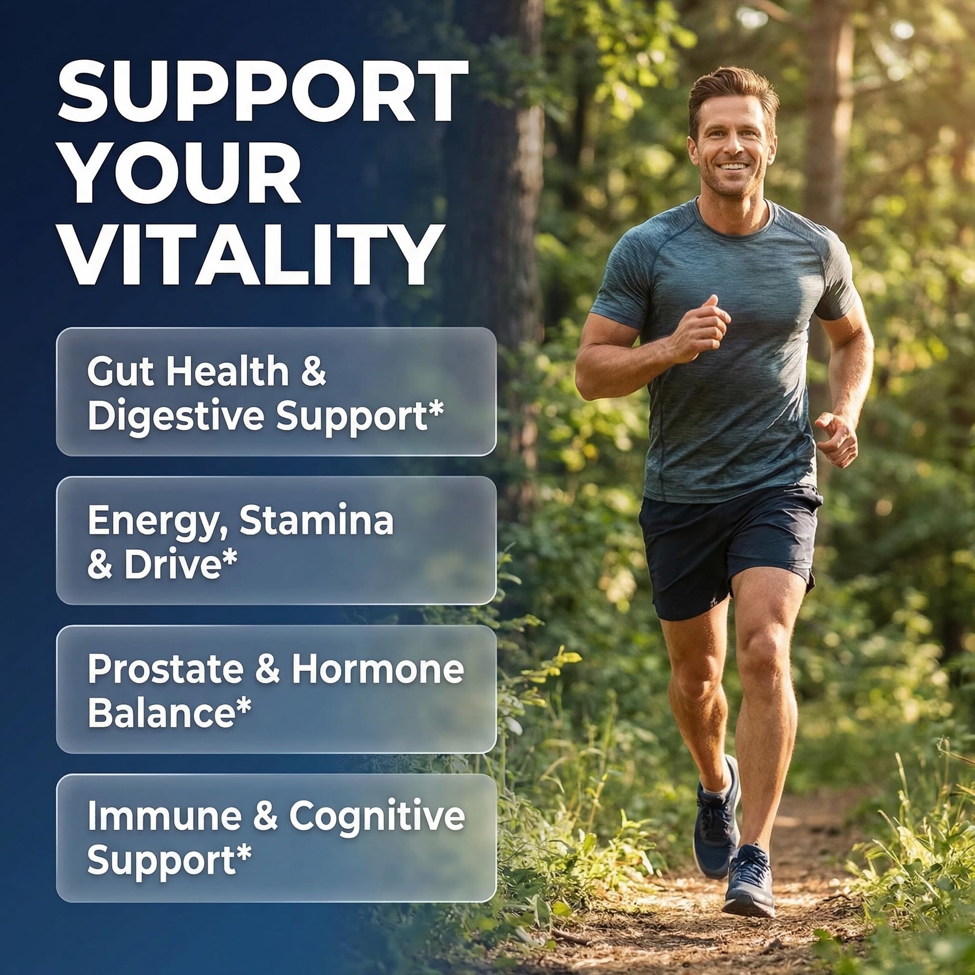 Clean Nutra Probiotics for Men | Tongkat Ali, Saw Palmetto, Tribulus, Ginseng, Ashwagandha, Maca, Pumpkin, Gingko Biloba, Pine Bark, Fenugreek, Shilajit, Zinc - Mens Probiotic 60 Capsules Clean NutraceuticalsBuy Supplements Australia