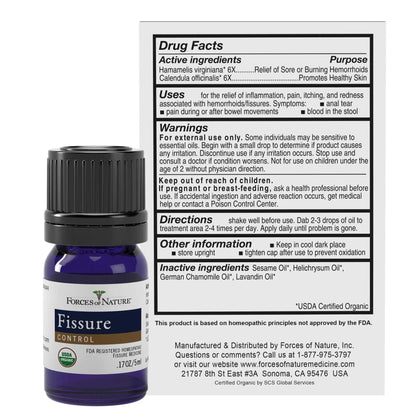 Forces of Nature Hemorrhoid Control Extra Strength (5ml) + Organic Fissure Care (5ml) | Virtual Bundle Forces of NatureBuy Supplements Australia