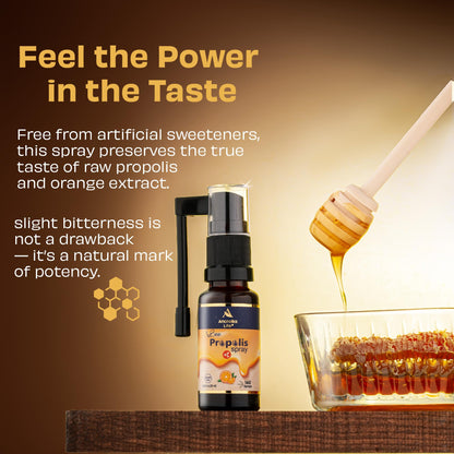 Anatolia Life Bee Propolis Spray + Vitamin C – Alcohol-Free, Natural Orange Flavor, 100% Pure Bee Propolis Extract, Antioxidant Support, Gentle Throat Comfort – 20 ml (~160 Sprays) Anatolia Life buy supplements Au