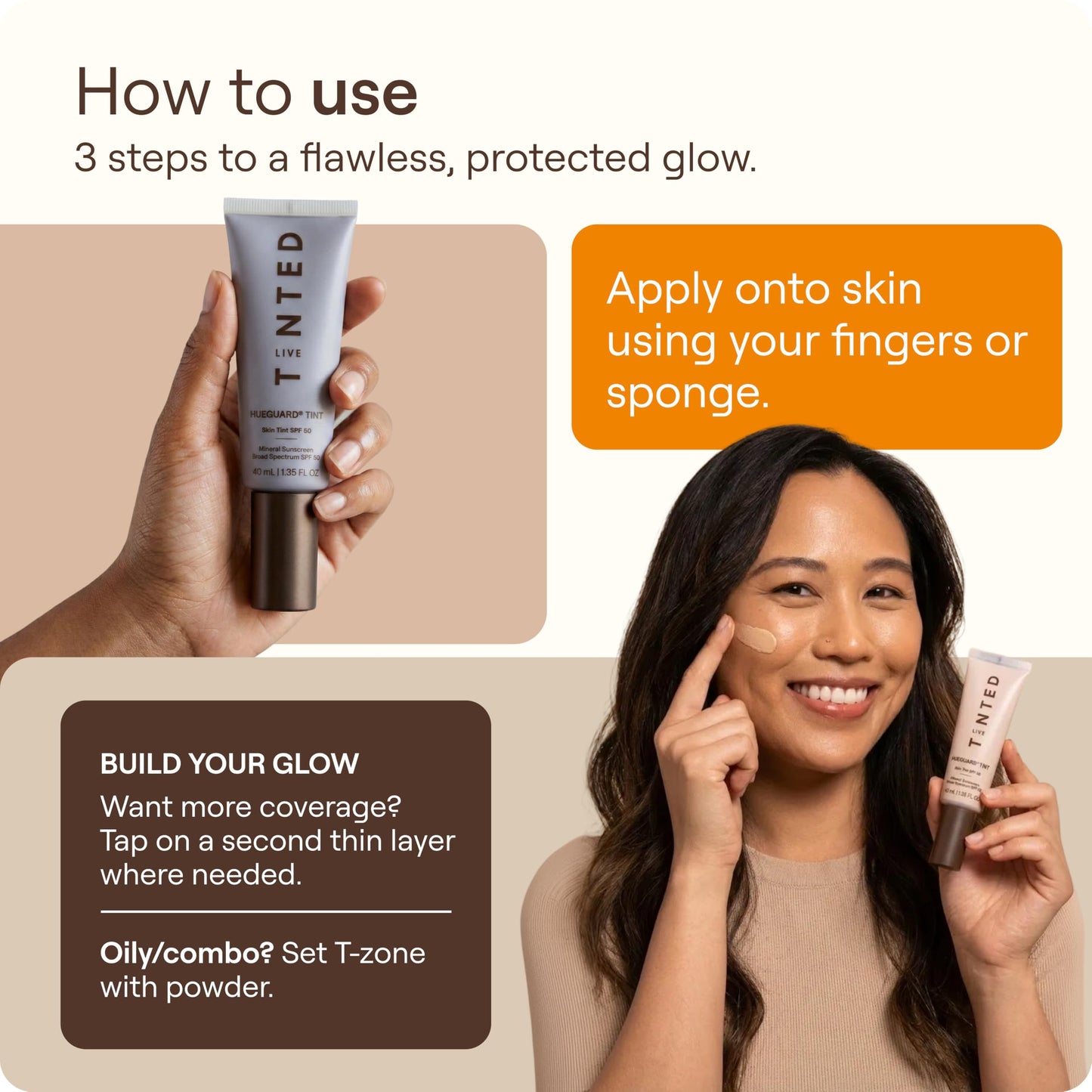 Live Tinted Hueguard Skin Tint SPF 50 - Tinted Mineral Sunscreen with Light-Medium Buildable Coverage With a Hydrating and Radiant Finish - Water and Sweat Resistant, 1.35 fl oz - Shade 10 Live TintedBuy Supplements Australia