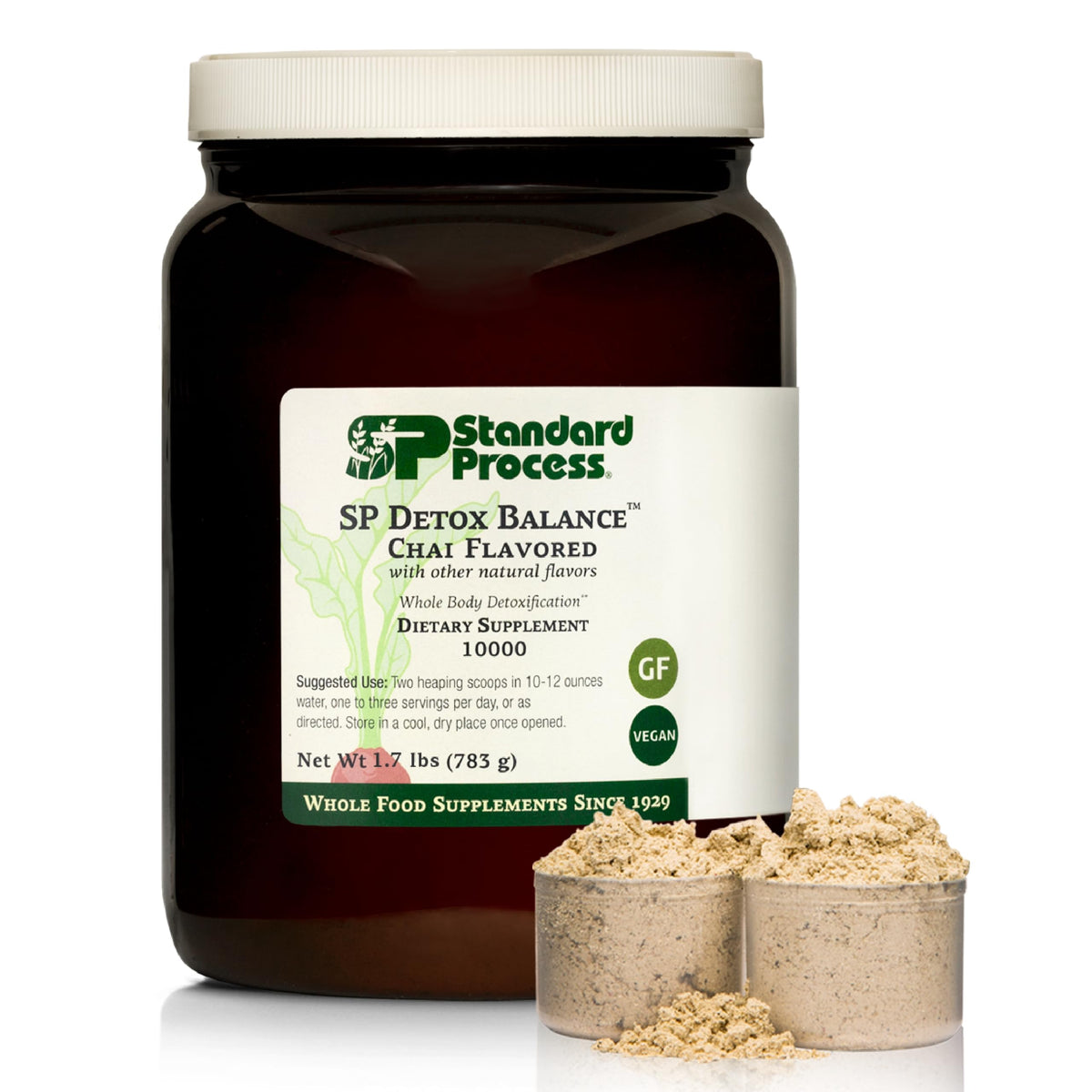 Standard Process SP Detox Balance Chai - Detox Cleanse with Pea Protein, Iron, Magnesium & Choline - Vegan, Non-Dairy & Gluten-Free - 1.7 lb