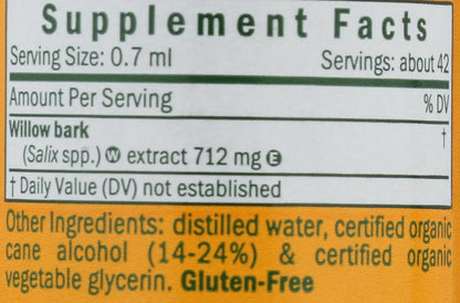 Herb Pharm Willow Bark Liquid Extract for Minor Pain - 1 Ounce (DWILL01) Herb PharmBuy Supplements Australia