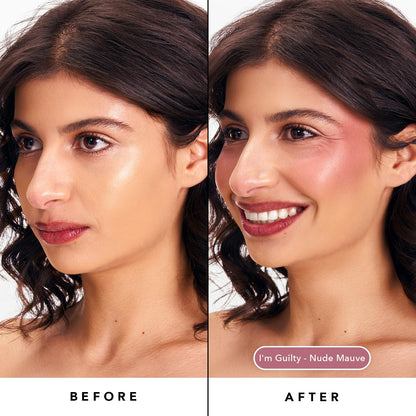 Sacheu Cheek STAY-N Liquid Blush for Cheeks — High Pigment, Buildable, Lightweight Cream Blush for Dewy & Radiant Flushed Cheeks — Long-lasting & Cruelty Free, I'm Guilty SacheuBuy Supplements Australia