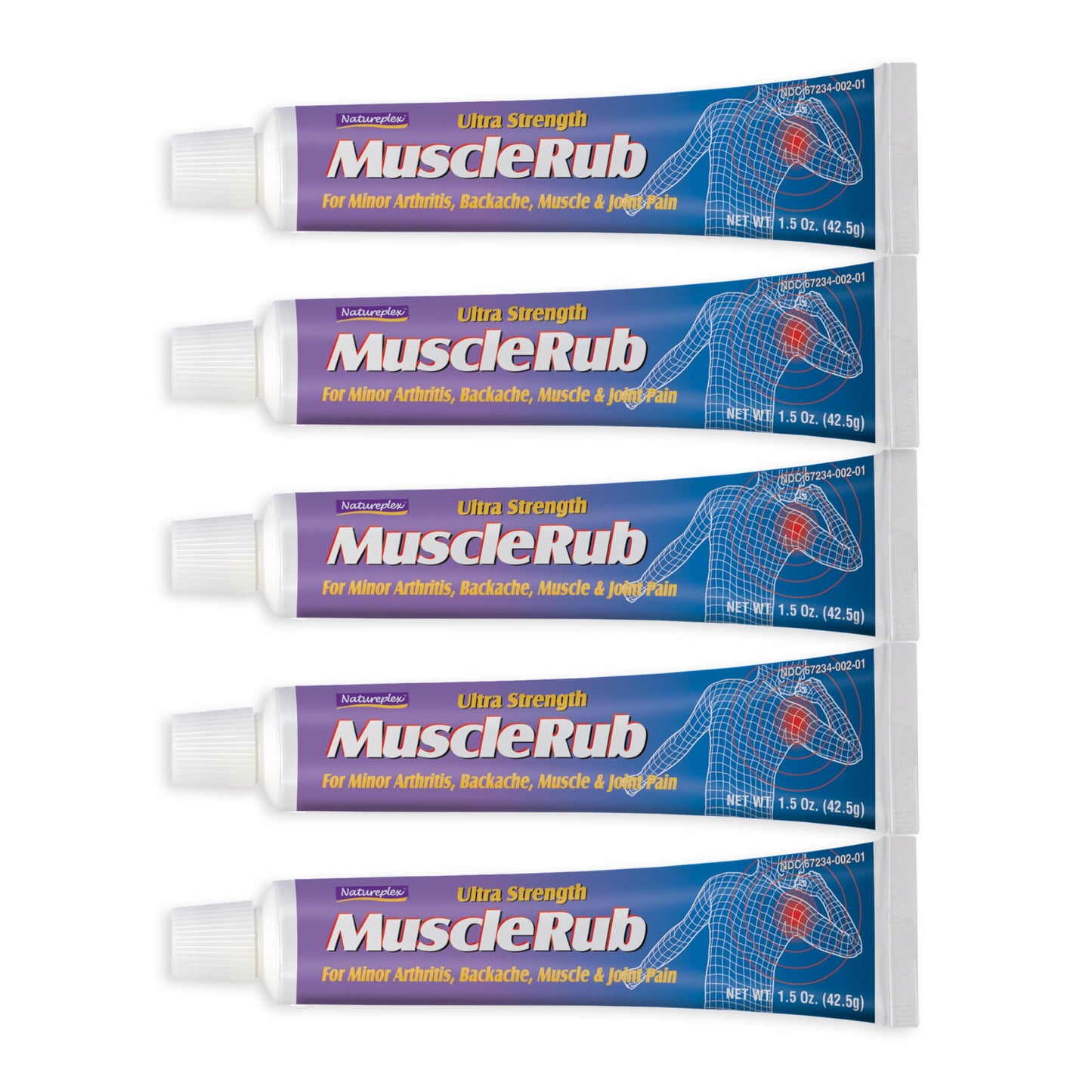Natureplex Ultra Strength Muscle Rub Cream 1.5 oz (Pack of 5) – Menthol & Methyl Salicylate, Fast-Penetrating, Long-Lasting Relief for Muscle & Joint Discomfort (Minor Aches, Backache, Strains) NatureplexBuy Supplements Australia