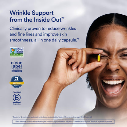 Ritual Hyaluronic Acid Skin Supplement - With Hyabest® and Ceratiq® - HyaCera Clinically Proven to Reduce Wrinkles, Fine Lines & Improve Skin Smoothness