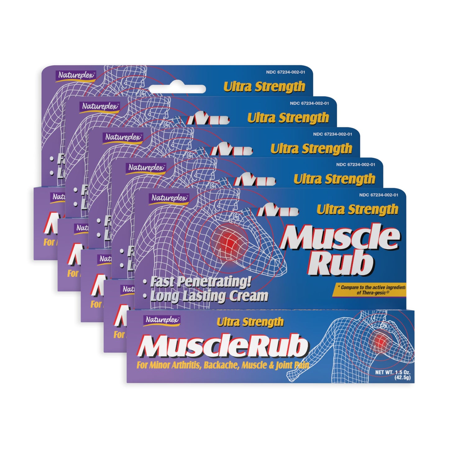 Natureplex Ultra Strength Muscle Rub Cream 1.5 oz (Pack of 5) – Menthol & Methyl Salicylate, Fast-Penetrating, Long-Lasting Relief for Muscle & Joint Discomfort (Minor Aches, Backache, Strains) NatureplexBuy Supplements Australia