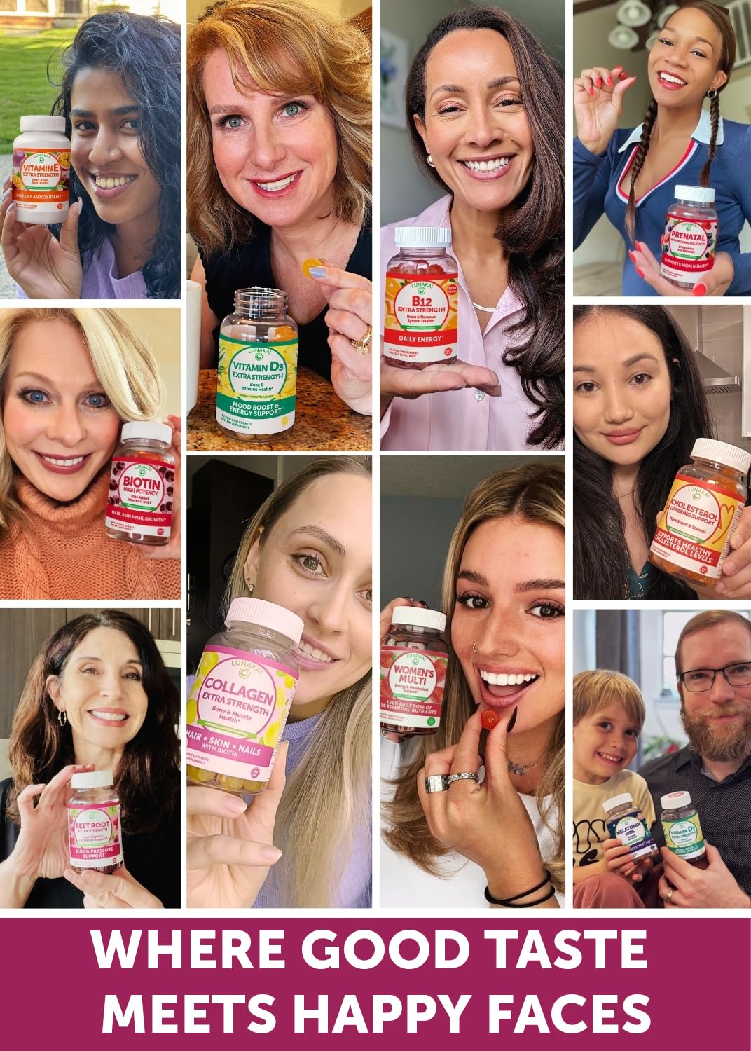 Lunakai USA Made Beet Root Gummies with Antioxidant Blend - Delicious Non-GMO Beet Chews, 60ct LunakaiBuy Supplements Australia