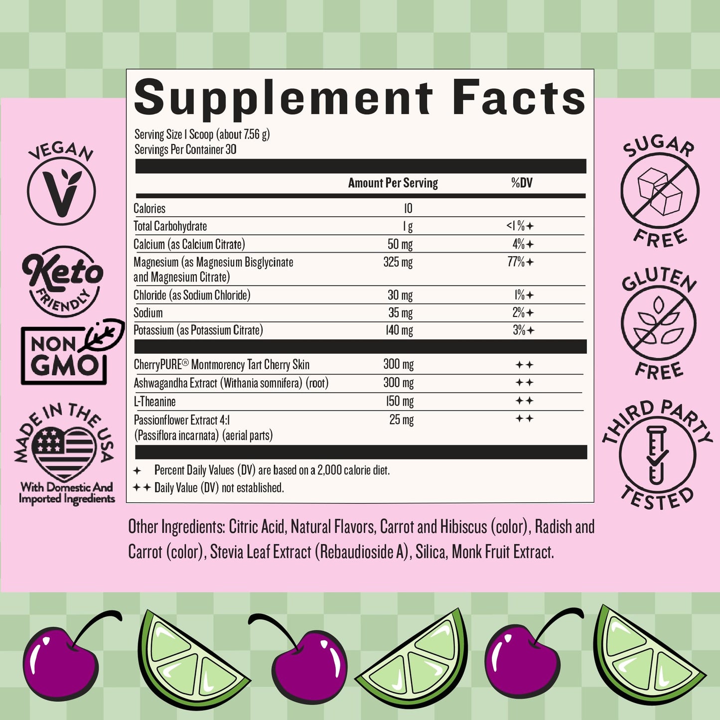 Legendairy Milk She’s Sleepy™ – Cherry Limeade – Nightly Sleep Aid, Sugar Free Drink Mix with Magnesium Glycinate & Ashwagandha