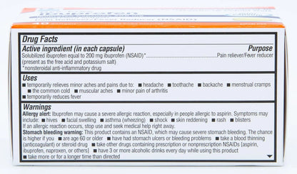 Quality Choice Ibuprofen 200 mg Liquid Gels 40 Count Easy to Swallow Pain Reliever and Fever Reducer for Headache Toothache Backache Menstrual Cramps Muscle Aches Minor and Pain Quality ChoiceBuy Supplements Australia