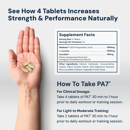 HPN PA(7) Phosphatidic Acid Muscle Builder Top Natural Muscle Builder - Boost mTOR | Build Mass and Strength from Your Workout | 30 Day Supply HPNBuy Supplements Australia