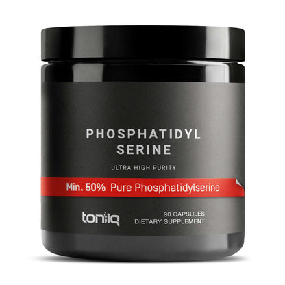 Toniiq Phosphatidylserine - 400mg Formula - World’s First 50% Purity - Highest Purity in the US - Soy Free Phosphatidylserine Supplement