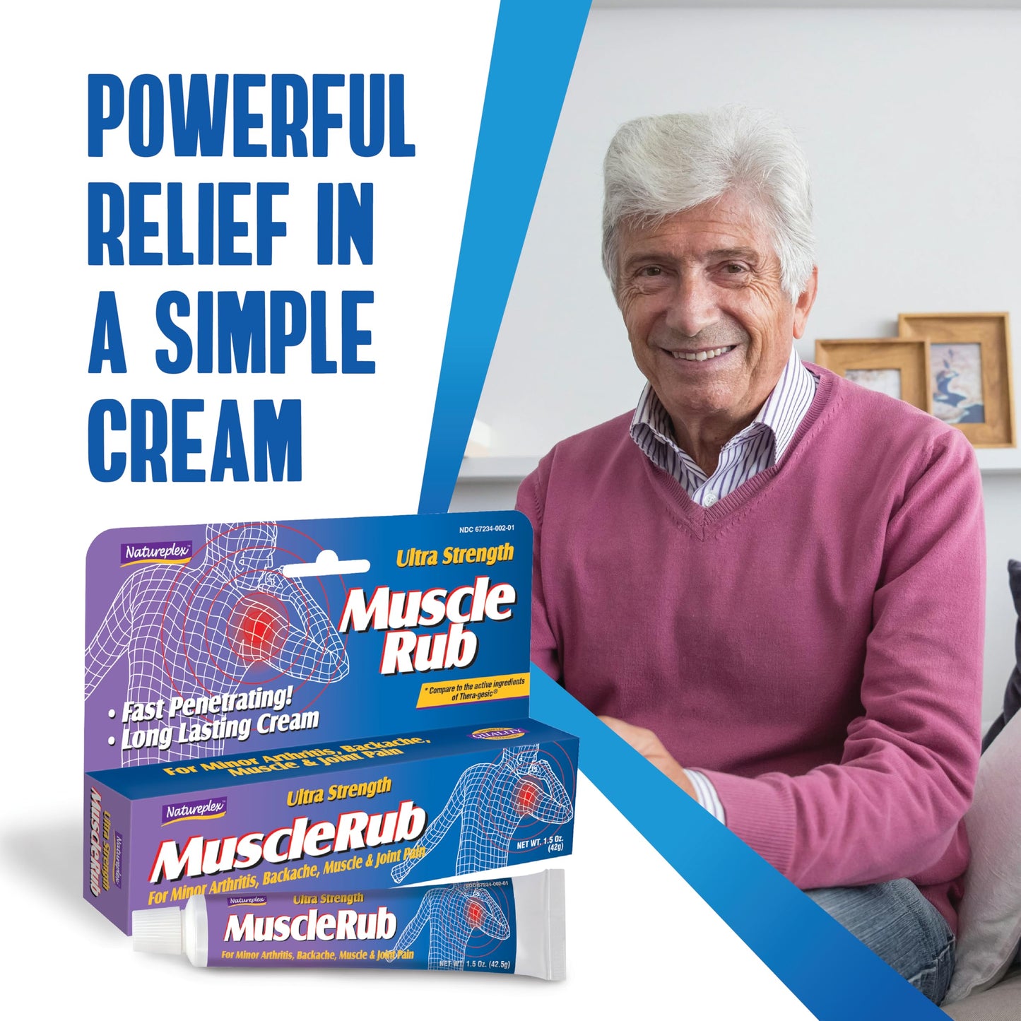 Natureplex Ultra Strength Muscle Rub Cream 1.5 oz (Pack of 5) – Menthol & Methyl Salicylate, Fast-Penetrating, Long-Lasting Relief for Muscle & Joint Discomfort (Minor Aches, Backache, Strains) NatureplexBuy Supplements Australia