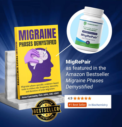 MigRePair | Doctor Formulated Natural Herbal Supplement for Migraine Relief Needs | Supports Relief During Migraine Discomfort (Ictal Phase) MigraceuticsBuy Supplements Australia