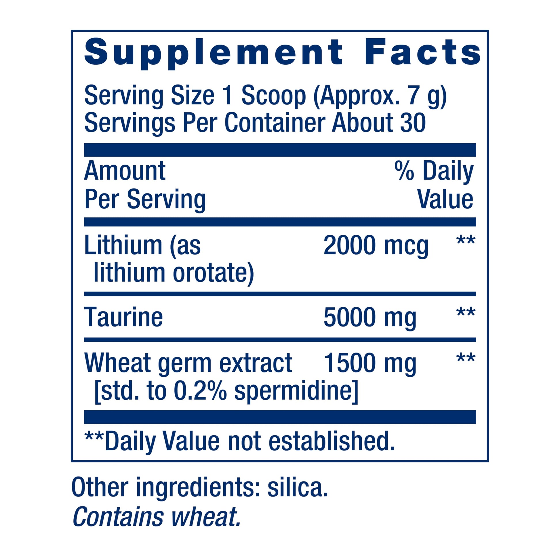 Life Extension Healthy Aging Powder, Healthy Aging Supplement, Heart Health, Brain Health, Exercise Performance, Taurine, Lithium, spermidine, Powder Blend, Non-GMO, Vegetarian, 30 Servings Life ExtensionBuy Supplements Australia
