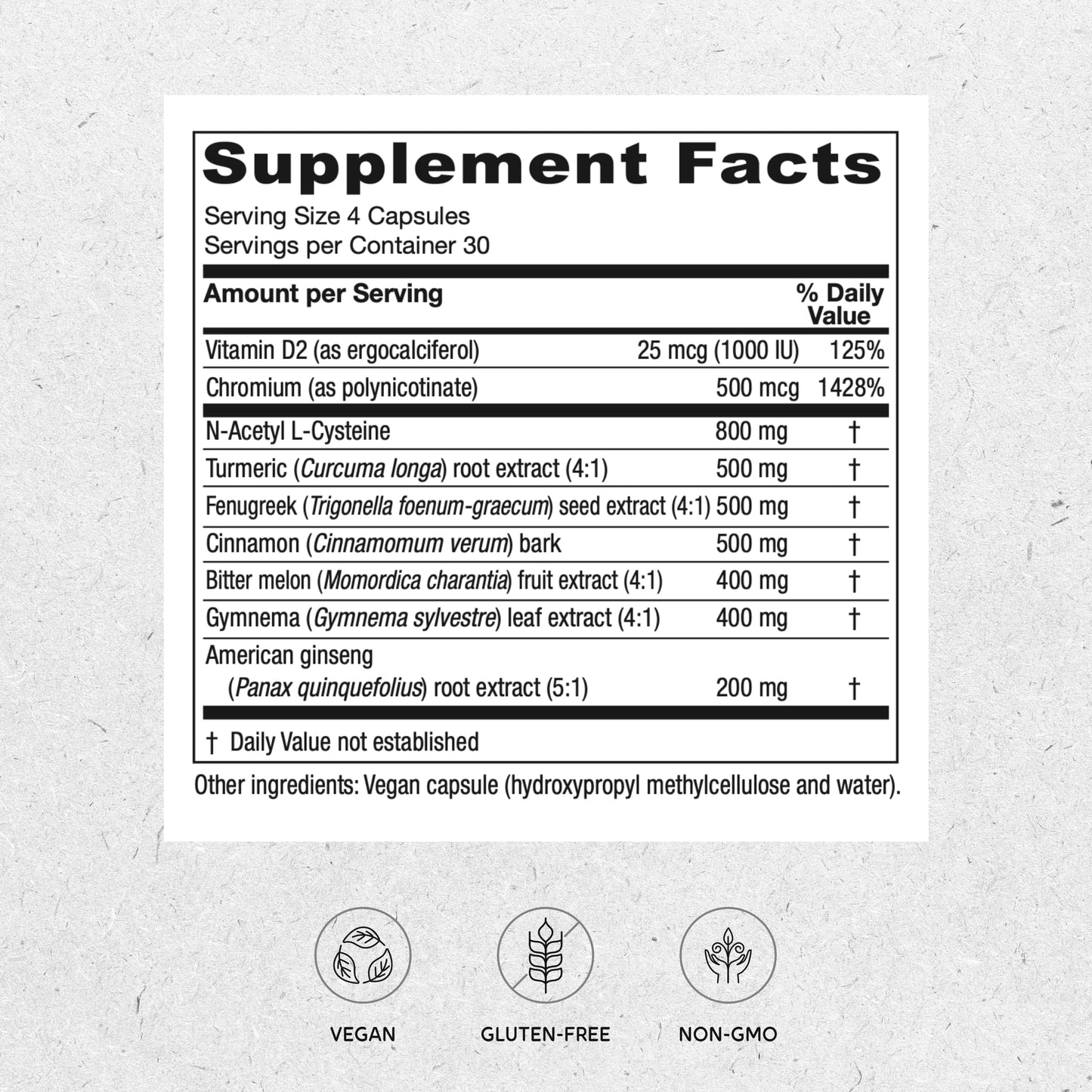 Vitanica Metabolic Manager - Herbal Supplement to Support Healthy Metabolic Response - Dietary Supplement with Vitamin D - Vegan Antioxidant Supplement - 120 Capsules VitanicaBuy Supplements Australia