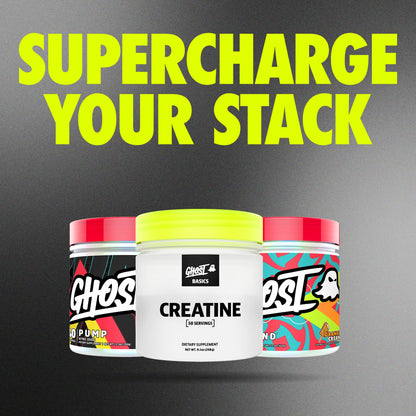 GHOST Basics Creatine Monohydrate Powder for Men & Women – 5G Creapure Creatine Workout Supplement for Muscle Gain – Vegan, Soy Free & Gluten Free - 50 Servings
